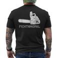 Förster Geschenke Chainsaw Fichtnmopal Mundart S T-Shirt mit Rückendruck