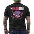 Freadom Anti Ban Books Freedom To Read Book Reading Men's Back Print T-Shirt