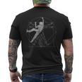 Freeclimberitruvian Man Climbing Bouldering T-Shirt mit Rückendruck