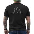 Dog Paw Dog Squad Dog Parent Cute Cat And Dog Graphic Men's T-shirt Back Print