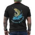 Fishing Saying With Fish And Bait T-Shirt mit Rückendruck