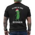 Ich Habe Die Gurke Finden Weihnachtsgurken Sieger T-Shirt mit Rückendruck