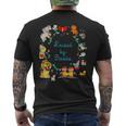 Saying About Reading Raised By Books Men's T-shirt Back Print