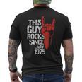 Geburtstag Jubiläum Geschenke By Elevenz Adulto Negro Manga Corta Pequeño Regular 50º Cumpleaños Nacido Julio Rockt Desde 1975 Música Rock N Roll Y Heavy Metal Camiseta Hombre Estampado Espalda