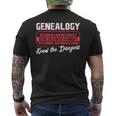 Genealogía Hobby Historia Familiar Ancestry Research Árbol Genealógico Camiseta Hombre Estampado Espalda