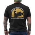 With German Lawnmower Lawn Mowing T-Shirt mit Rückendruck