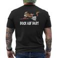 Goat Bock On Dart Game Dart Player T-Shirt mit Rückendruck