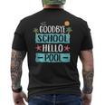 Goodbye School Hello Teachers Vacation Students Tank Top Men's Back Print T-Shirt
