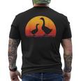 Goose Retro Vintage Sunset Men's Back Print T-Shirt