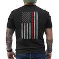Granddaddy Fathers Day Vintage Patriotic American Flag Men's T-shirt Back Print
