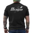 Gt3 Sim Racing O Sim Racer Bandera A Cuadros Camiseta Hombre Estampado Espalda