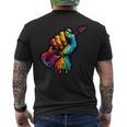 Guitare Électrique Colorés Les Musiciens Rock Guitariste T-shirt imprimé au dos