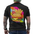 Hamburger Cheeseburger Burger Fritten Pommes Frites T-Shirt mit Rückendruck
