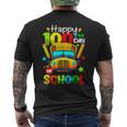 Happy 100Th Day Of School Bus Driver 100 Days Of School Men's T-shirt Back Print