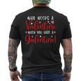 Happy Galentines Day Adult Women's Black Small Modern Straight Fit Round Neck Men's T-shirt Back Print