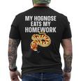 Hognose Snake My Hognose Eats My Homework Men's Back Print T-Shirt