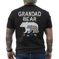 Hombre Grandad Bear Autism Awareness Autism Papa Daddy Camiseta Hombre Estampado Espalda