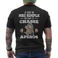 Homme Humour Chasseur Sanglier J'aime La Chasse Et L'apéro T-shirt imprimé au dos