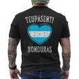 Honduras Flag Heart Teupasenti City Camiseta Hombre Estampado Espalda