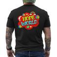 Hope World Colorful Men's T-shirt Back Print Hope World Colorful Men's T-shirt Back Print