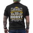 Horst Name Majesty First Name Idea T-Shirt mit Rückendruck