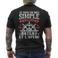 Humour Bateau Capitaine Marin Bateaux Bateau T-shirt imprimé au dos