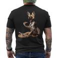 Hund Isst Pizza Afrikanischer Wildhund T-Shirt mit Rückendruck