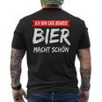 Ich Bin Der Beweis Bier Macht Schön Mit Spruch T-Shirt mit Rückendruck