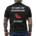 Ich Habe Eine Wassermelon Getrie Ich Habe Eine T-Shirt mit Rückendruck