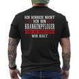 Ich Schreie Nicht Ich Bin Krankenpfleger Krankenpfleger T-Shirt mit Rückendruck