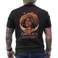 I'm Black History Afro Black History Motivation Men's T-shirt Back Print