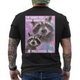 I'm Sorry For Being Annoying Trash Raccoon Meme T-Shirt mit Rückendruck