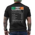 Irish Dad Nutrition Facts Father's Day Men's T-shirt Back Print