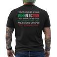 Italian Cook Chef Cooking Italy Food Kitchen Culinary Men's Back Print T-Shirt