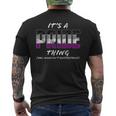 It's A Pride Thing Asexual Pride Flag T-Shirt mit Rückendruck