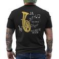 Ja Das Muss So Laut Sein Brass Instrument Tenor Horn Trumpet T-Shirt mit Rückendruck