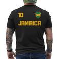 Jamaica Flag Reggae Music Fan Jersey T-Shirt mit Rückendruck