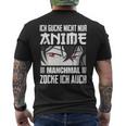 Japan Anime Manga Ich Gucke Nicht Nur Anime Zocke Ich Auch T-Shirt mit Rückendruck