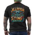 Jellyfish Sting Survivor T-Shirt mit Rückendruck