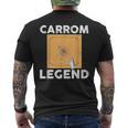 Jeu De Société Amusant Avec Dicton De La Légende De Carrom T-shirt imprimé au dos