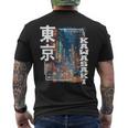 Kawasaki City Retro Japanese Aesthetic Streets Of Kawasaki T-Shirt mit Rückendruck