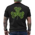 Lacrosse Shamrock Clover St Patricks Day Player Coach Men's Back Print T-Shirt