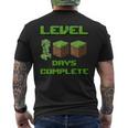 Level 100 Days Complete Gaming Pixel 100Th Days Of School Men's T-shirt Back Print