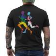 LGBT Transgender Gay Pride Rainbow Flag Running Gear Runner Tank Top Men's Back Print T-Shirt