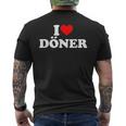 I Love Doner With I Love Doner Motif T-Shirt mit Rückendruck