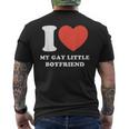 I Love My Gay Little Boyfriend Men's T-shirt Back Print