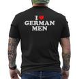 I Love German T-Shirt mit Rückendruck