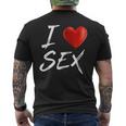 I Love Heart Sex T-Shirt mit Rückendruck