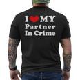 I Love My Partner In Crime I Heart My Partner In Crime Camiseta Hombre Estampado Espalda