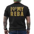 I Love My Reba I Heart My Reba Men's T-shirt Back Print